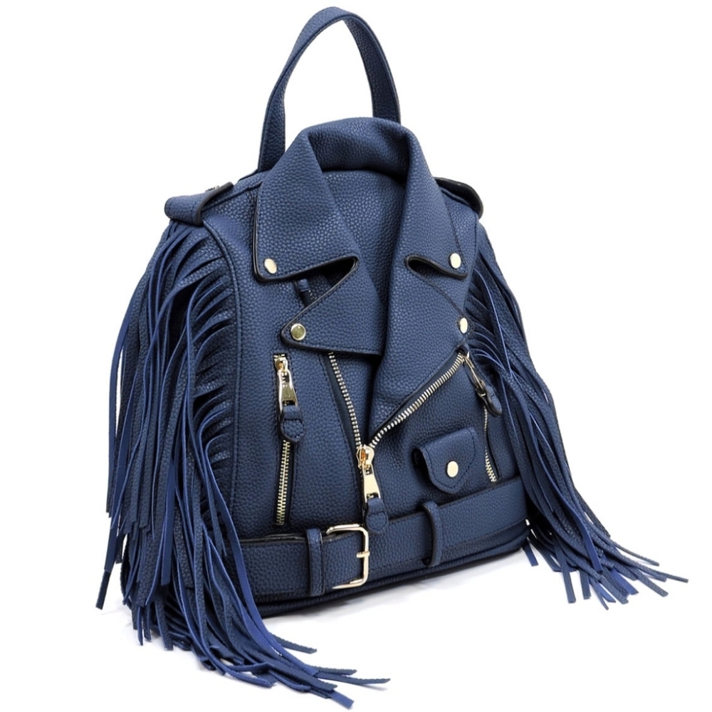 NEW!!! Motorcycle Jacket Fringe Backpack! 😍